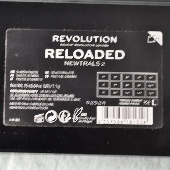 THREE eyeshadow palettes UNUSED Revolution london newtrals 2, blackout (C66)